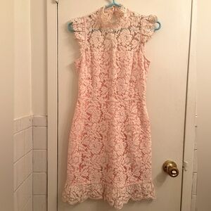 AIJEK Pink Lace Sleeveless Cocktail Dress size 1 / XS